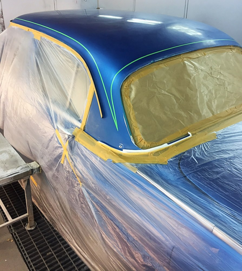 Покраска крыши автомобиля