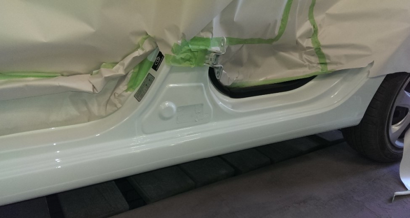 Покраска порогов автомобиля