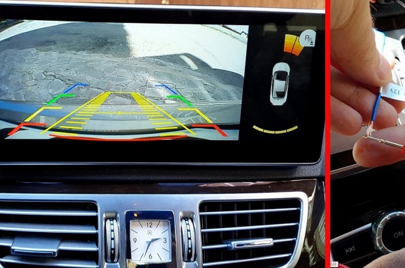 Установка камеры заднего вида